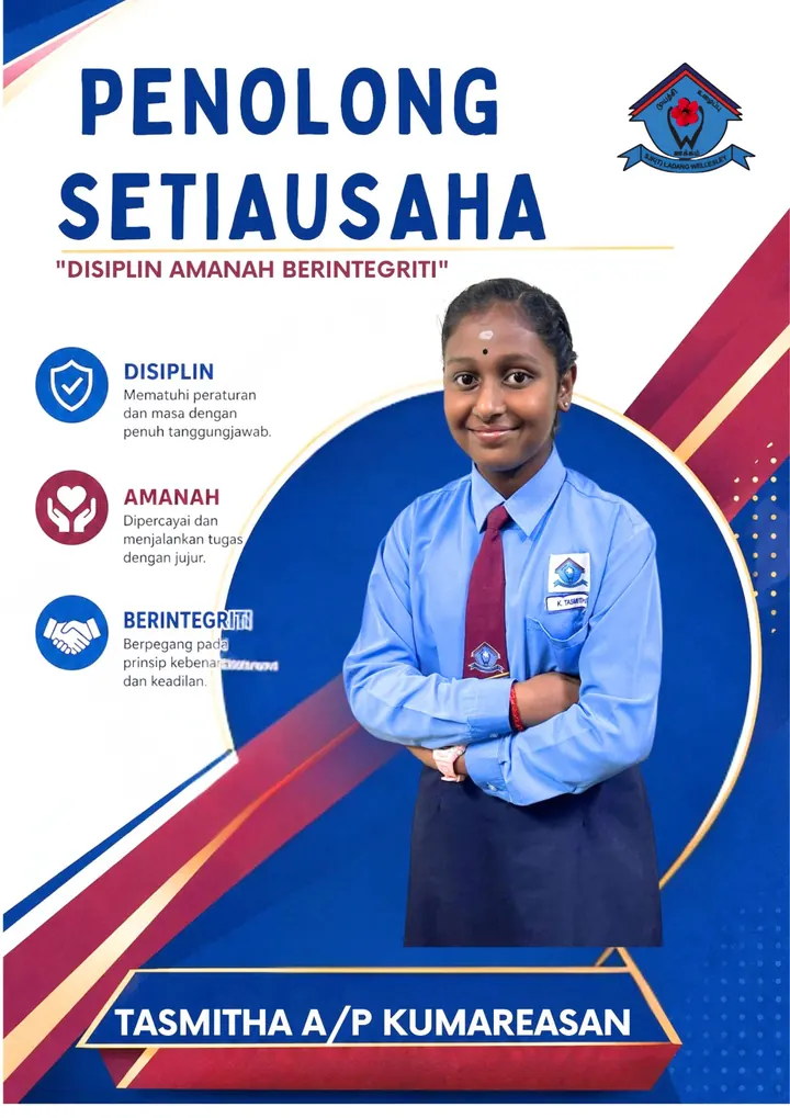 Assistant Secretary poster for Tasmitha a/p Kumareasan