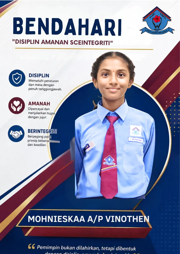 Treasurer poster for Mohnieskaa a/p Vinothen